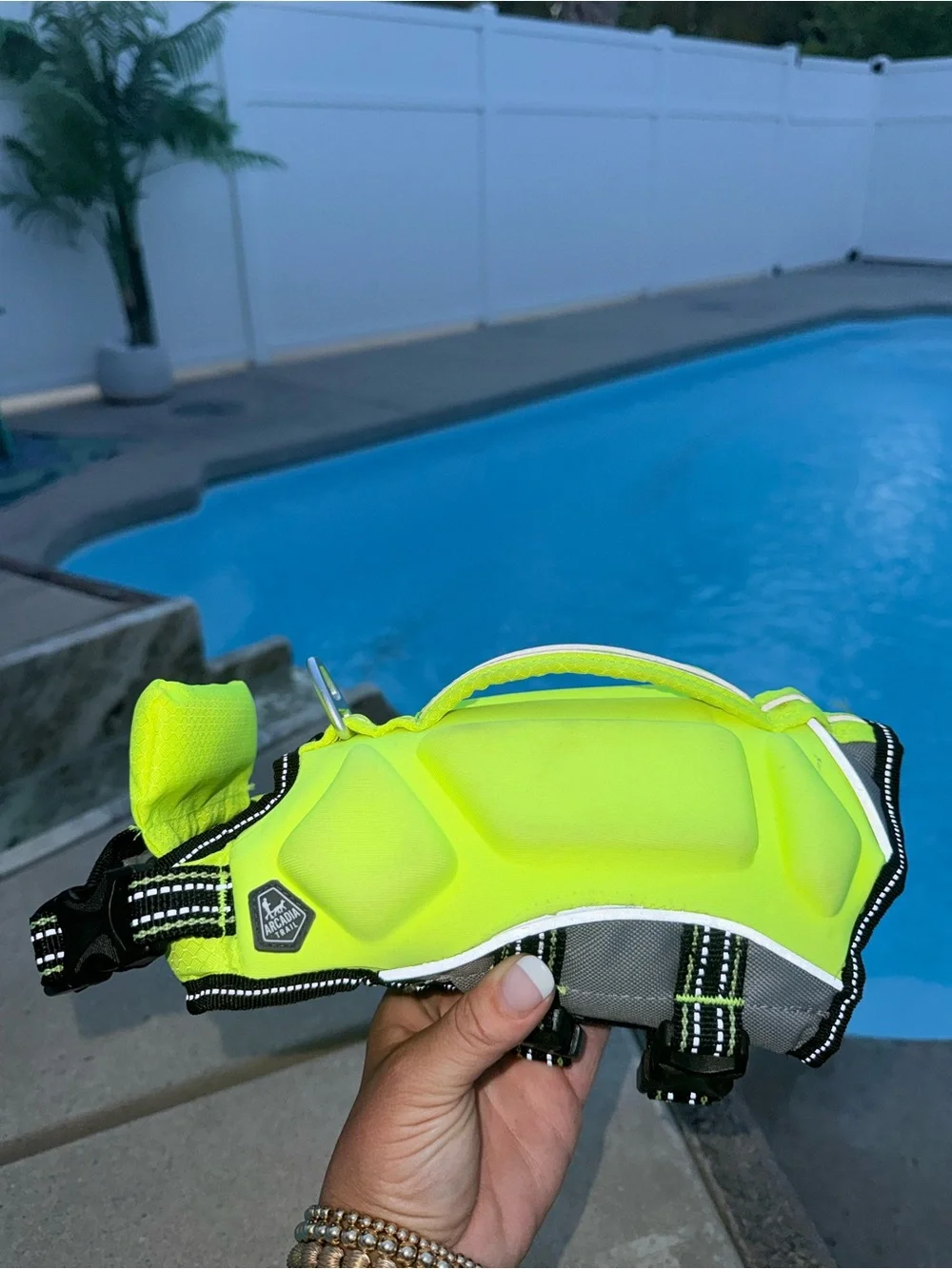 Arcadia Neon Yellow XS Dog Life Jacket
